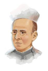 Faustino Míguez con sotana blanca